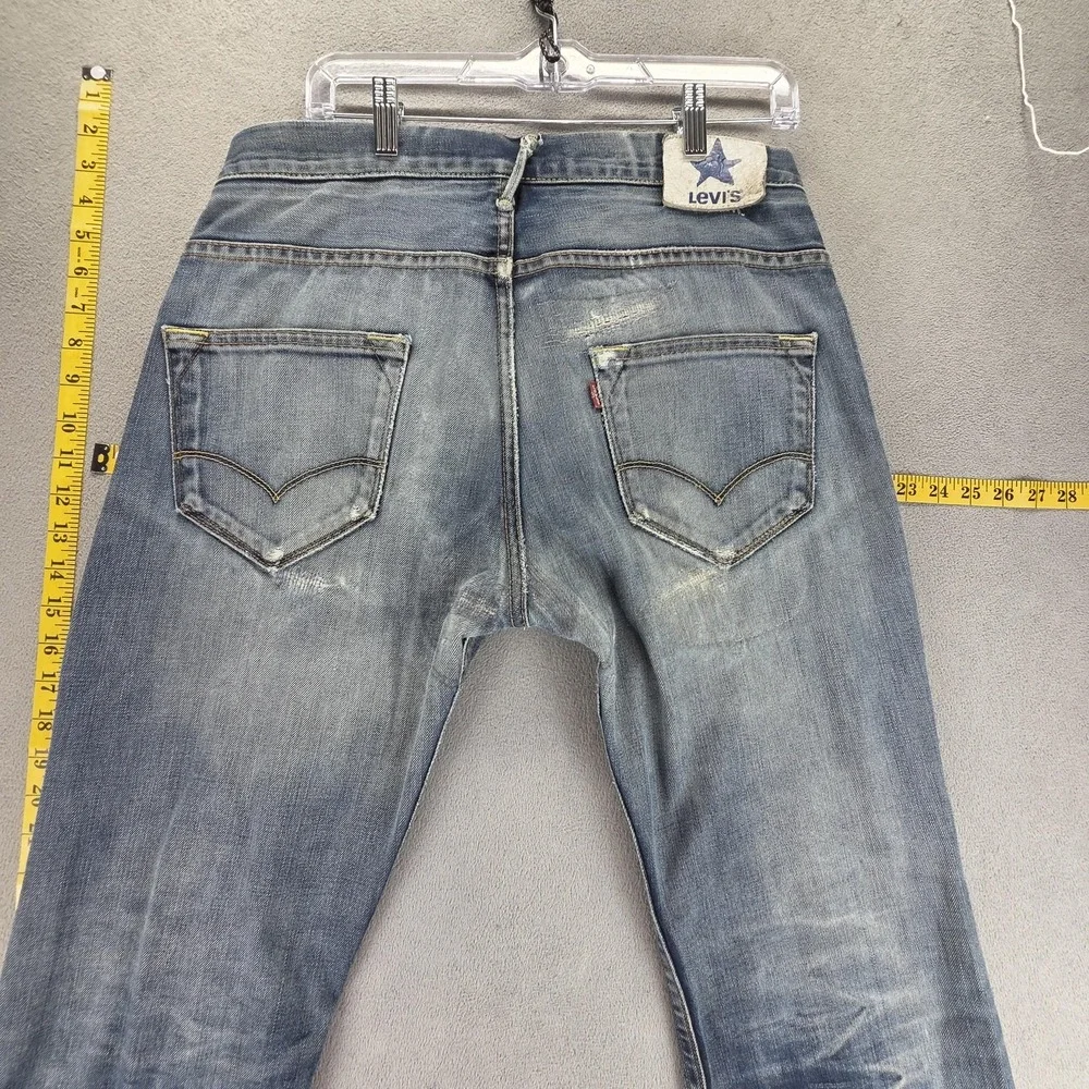 Vintage Levis Engineered Jeans Mens 33x34 Blue Star Honeycomb Zip Fly